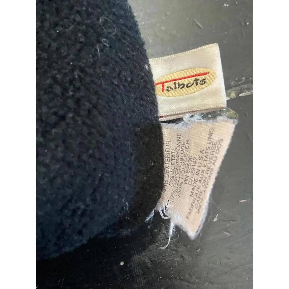 Talbots Vintage Cozy Black Velvet Mittens